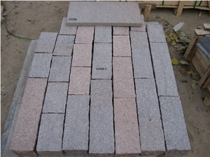 G354 Chinese Granite for Blind Stone Pavers Sawn Cut,Flamed,Natural Split
