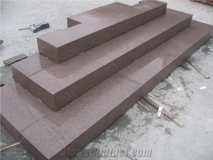 G354 Chinese Granite for Stairs Sawn Cutflamed,Natural Split Staircase Exterior Stone