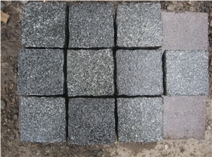 G399 Chinese Granite for Cube Stone,Floor Covering, Courtyard Road Pavers,Natural Split,Flamed