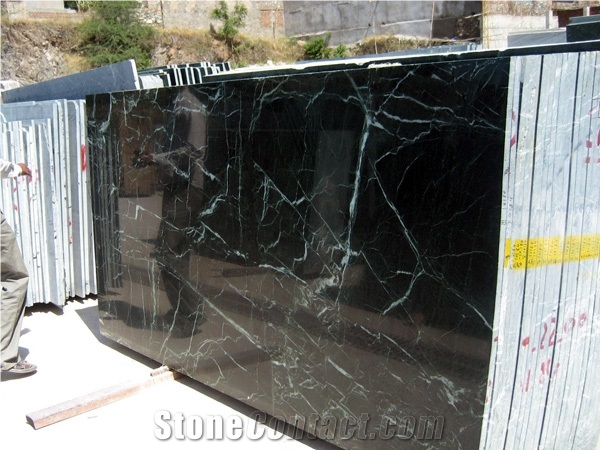 Spider Green Marble Tiles and Slabs in Large Quantity