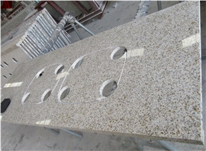 G350 Granite Kitchen Countertops,Shandong Giallo,Yellow Rusty Stone Granite,Golden Sesame Granite, New G682