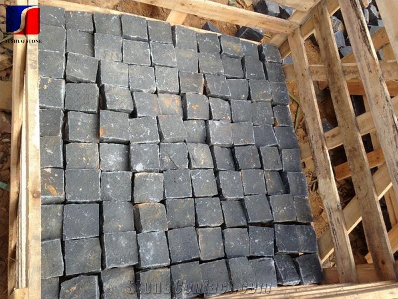 G685,Black Basalt, Cube Stone,Zhangpu Black,Zp Black,Black Stone,Floors,Paving Stone,Pavers