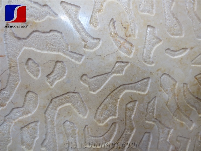 Sunny Beige Marble,Egypt Silvia Marble Tiles,Customize Surface Finish,Chased Marble