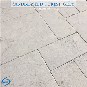 Forest Grey Marble Sandblasted Pattern