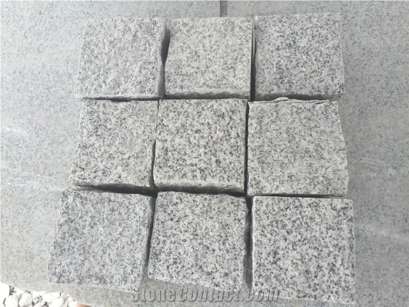 Chinese Light Grey G603 Granite Cubestone for Paving