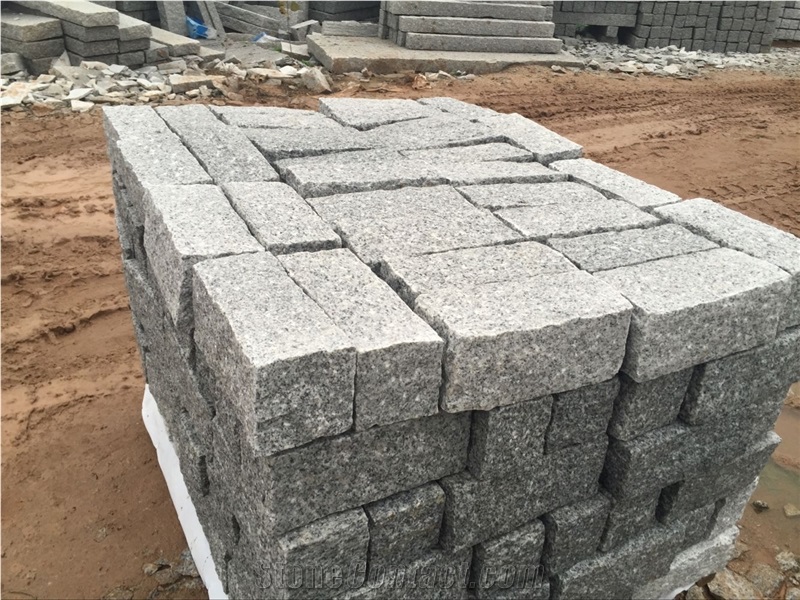 New G602 Cube Stone Cheap Chinese Grey Granite Pavers
