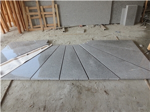 Polished New G603 Light Grey Irregular Granite Stairs