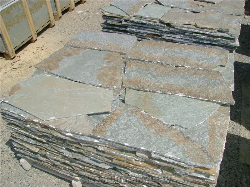 Karystos Green Quartzite Slabs & Tiles, Greece Green Quartz