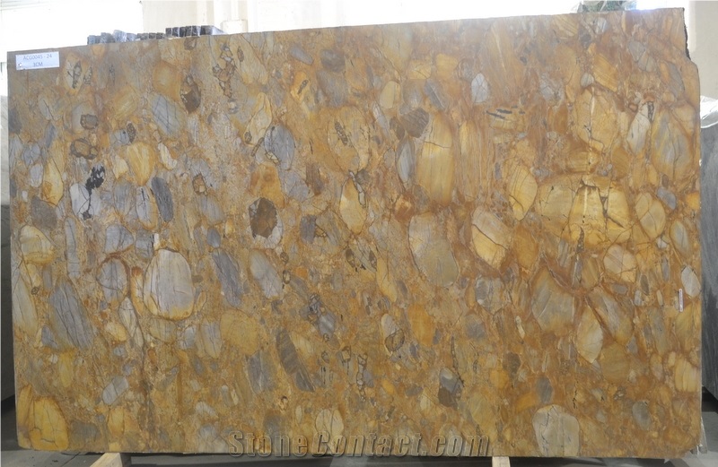 Golden Appia Quartzite Polished 3cm Slabs, Via Appia Quartzite Tiles & Slab