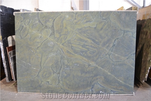 Green Peas Quartzite Polished and Leathered 3cm Slabs, Vitoria Regia Quartzite