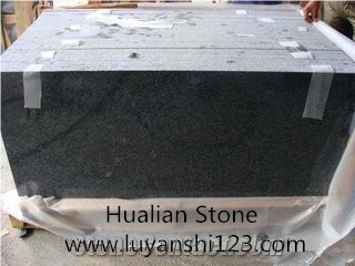 Cheap Chinese Black Galaxy Granite Slabs & Tiles