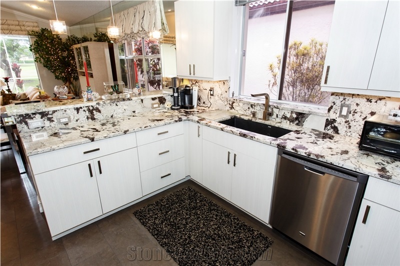 Royal White Granite Kitchen Countertop