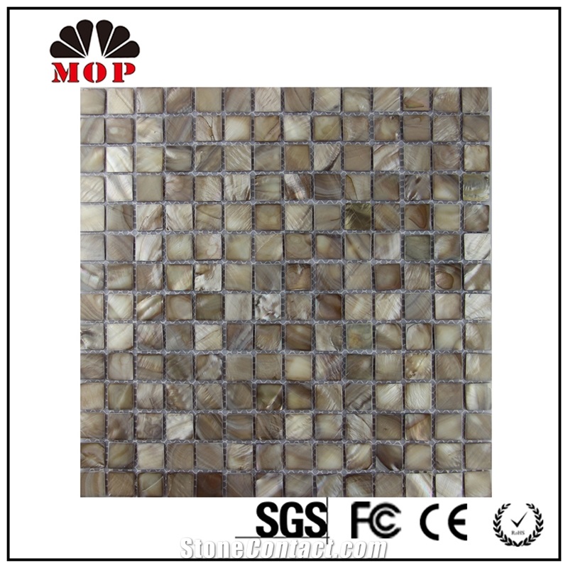 Mop-G12 20*20mm Shell Mosaic Slab