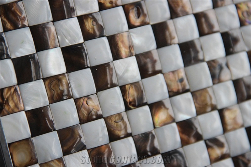 Mop-M13 15*15mm Shell Mosaic Tile Club