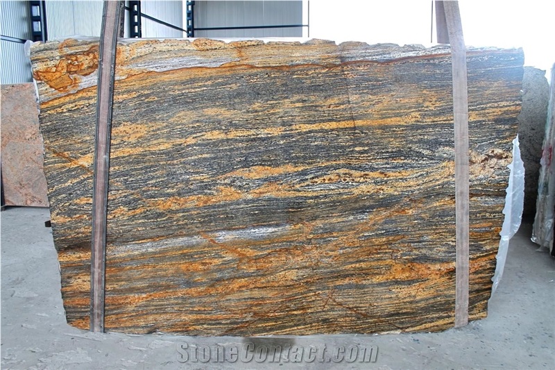 Thunder Wave Granite Slab, Brazil Brown Granite