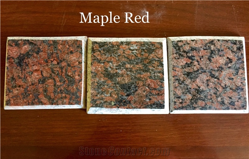 Maple Red Slabs & Tiles, India Red Granite