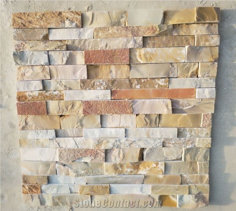 Slate Panels for Wall Natural Rusty Cultured Stone Veneer