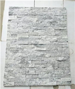 Bianco Carrara Cultural Stone, White Marble Stacked Stone Veneer