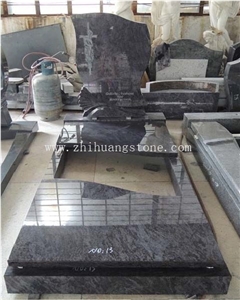Good Quality Germany Straight Style G654/ Dark Gray/ Pandang Black Granite Western Style Monuments/ Monument Design/ Western Style Tombstones/ Single Monuments/ Gravestone