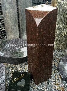 Good Quality Polished Custom Style Tiger Eyes Granite Tombstone Design/ Western Style Monuments/ Upright Monuments/ Headstones/ Pet Monuments