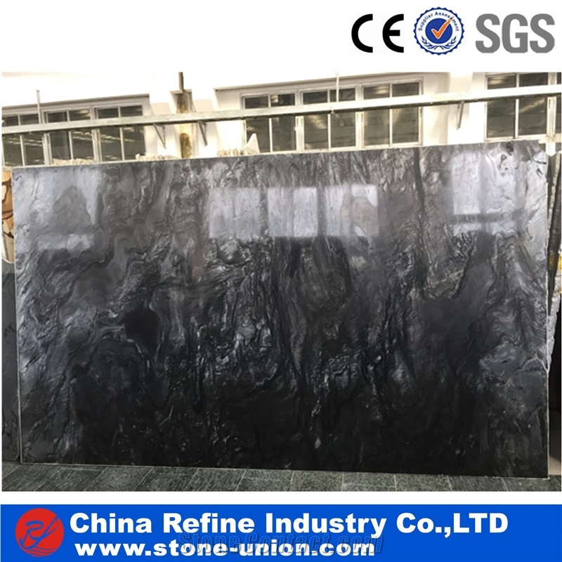 Polished Avatar Marble Slab Tile,Black Marble for Exterior - Interior Wall and Floor Applications, Countertops, Pool