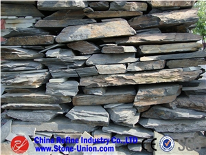 Thin Strip Brown Slate Wall Cladding Stone