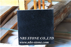 China Nangou Black Granite,Polished Tiles& Slabs,Flamed,Bushhammered,Cut to Size