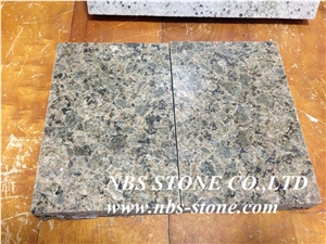 Diamond Green Granite Polished Tiles& Slabs,Flamed,Bushhammered,Cut to Size for Countertop,Kitchen Tops,Wall Covering,Flooring,Project,Building Material