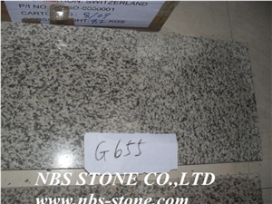 G655 Granite,Polished Tiles& Slabs,Flamed,Bushhammered,Cut to Size for Countertop,Kitchen Tops,Wall Covering,Flooring,Project,Building Material