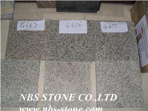 G657 Granite,Polished Tiles& Slabs,Flamed,Bushhammered,Cut to Size for Countertop,Kitchen Tops,Wall Covering,Flooring,Project,Building Material