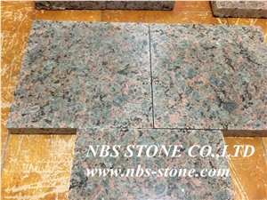 Golden Deep Green Granite,Polished Tiles& Slabs,Flamed,Bushhammered,Cut to Size for Countertop,Kitchen Tops,Wall Covering,Flooring,Project,Building Material