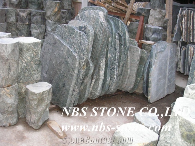Hua-An Jade Granite,Polished Tiles& Slabs,Flamed,Bushhammered,Cut to Size