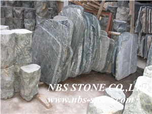 Hua-An Jade Granite,Polished Tiles& Slabs,Flamed,Bushhammered,Cut to Size