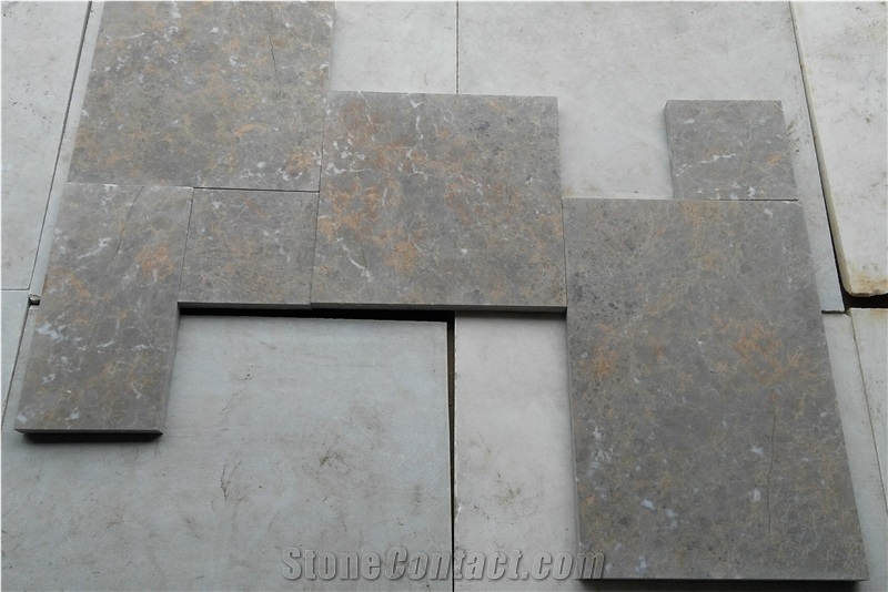 Beige-Grey Limestone Slabs & Tiles, Viet Nam Beige Limestone