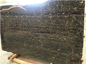 Athena Portoro Black & Gold Marble Tiles & Slabs,China Portoro Black & Gold Marble Wall Cladding Tiles