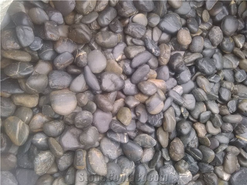 Black Polished Basalt Pebbles,Pebble Stone,River Stone for Road,Garden,Landscape