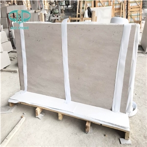China Guangxi Grey Travertine Polished Tiles for Flooring,Wall Covering