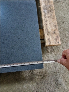 China Hainan Absolute Black Basalt Andesite Tiles & Slabs for Floor and Wall, Machine Cut/Sawn Cut Natural Paving Stone with Honeycomb, Exterior Landscape Stone Decoration, Quarry Owner