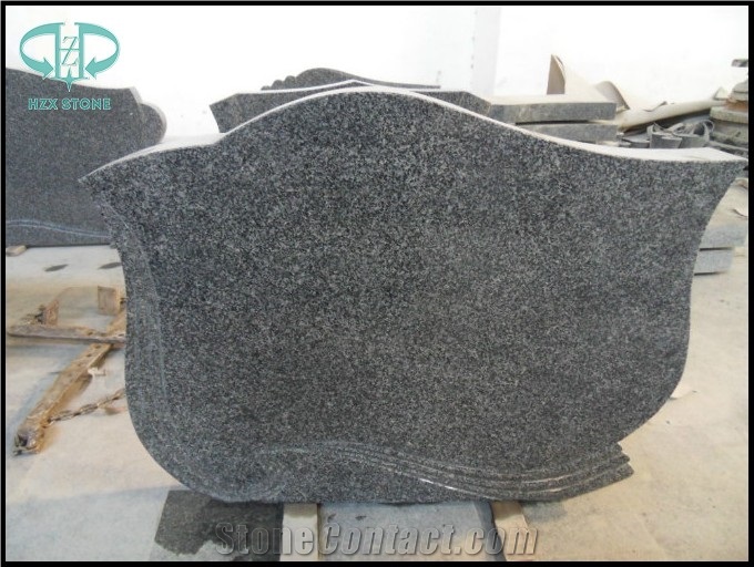 China Impala Black Granite Gravestone,Headstone,Cross Tombstone