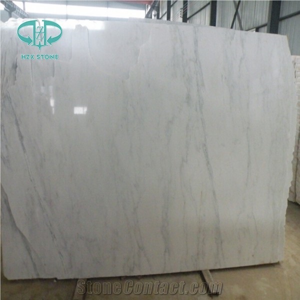 China Oriental White/Eastern White/Statuary White Polished Marble Slabs for Wall and Flooring