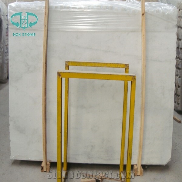China Oriental White/Eastern White/Statuary White Polished Marble Slabs for Wall and Flooring