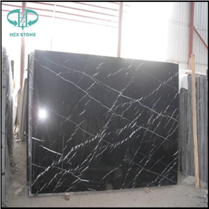 Chinese Nero Marquina Slab, China Negro Marquina, Mosa Classico, China Black with Vein Marble Big Slab &Tile, China Black Marquina Marble, Black Marble Polished Slab for Wall Cover, Flooring