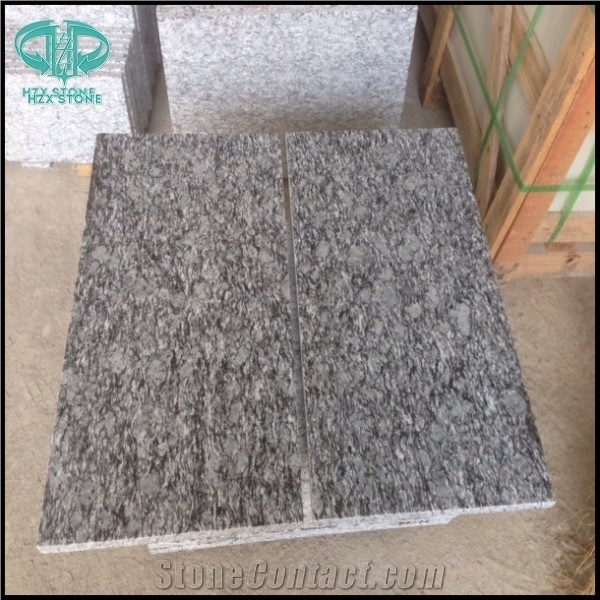 Competitive China Popular Spray/Seawave White Granite Polished Tiles & Big Slabs / Tiles for Wall and Floor Covering, Skirting, Natural Building Stone, Quarry Owner Manufacturer Wholesale