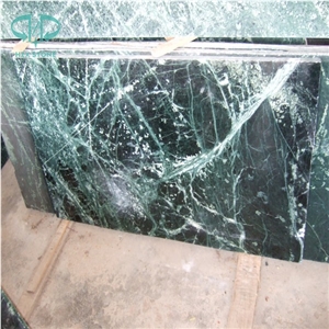 Dark Green Marble Tile & Slab, Verda Green Marble Floor Covering Tiles