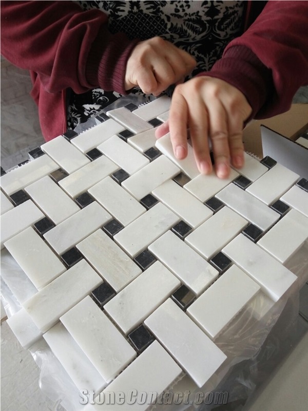 Eastern White Marble Mosaic Tile,Oriental White Marble Mosaic,Dynasty White Marble Mosaic ,Polished Mosaic Pattern and Tiles,China White Marble Mosaic Tiles and Pattern for Wall & Floor Covering