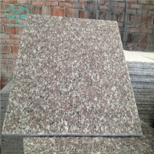 G664 Granite Slabs, Luna Pearl Granite Slabs, Luoyuan Bianbrook Brown, Black Spots Brown Granite, Copper Brown