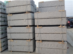 Most Cheap Chinese G341 Shandong Granite Road Kerbs,Kerbstones,Paving Tiles,Wall Cladding Tiles,Rough Picked,Fineapple