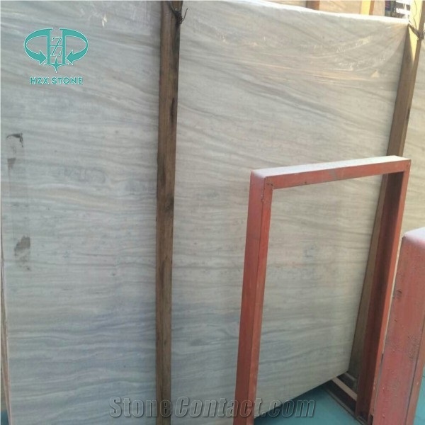 New Grey Wooden/Serpeggiante Marble Polished Slabs
