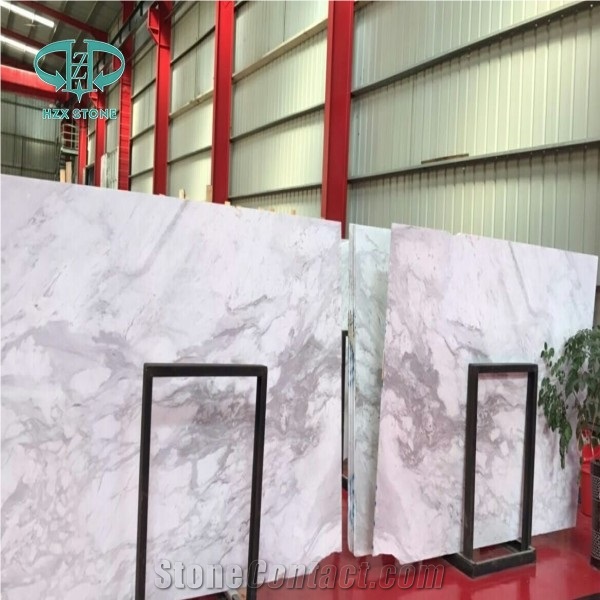 New Volakas White Marble Slab Bookmatch