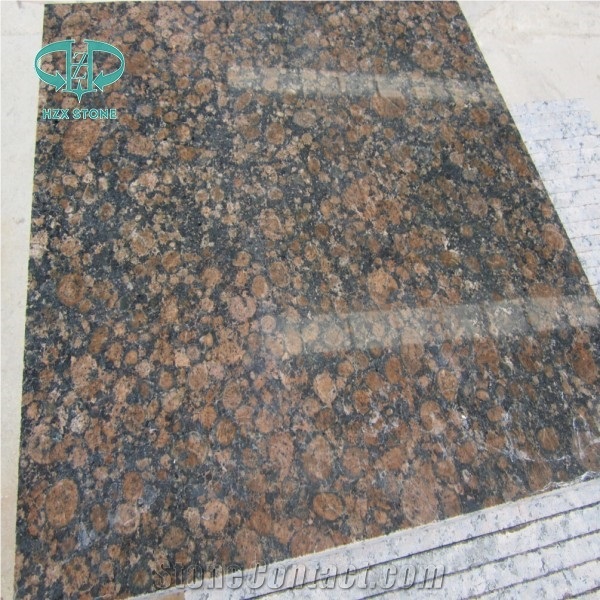 Polished Baltic Brown Granite Tiles